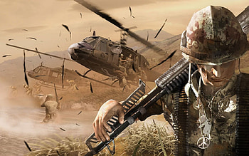 attacking force, force, soldier, army, guns, gun, attacking HD wallpaper
