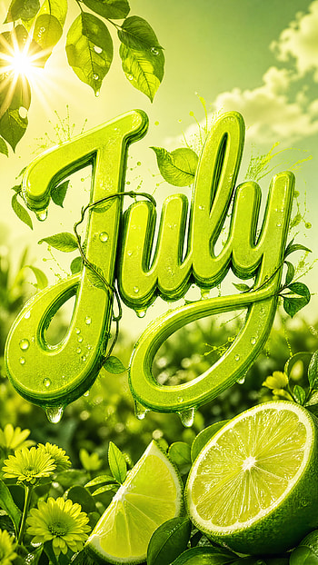 July Lime Glow, Midsummer Citrus, Green July , July Breeze HD phone wallpaper