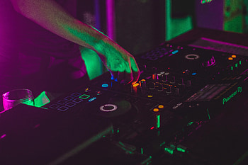 Dj, Music, Neon, Equipment, Apparatus HD wallpaper