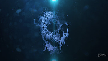 Smoke Skull , skull, smoke, artist, artwork, digital-art HD wallpaper