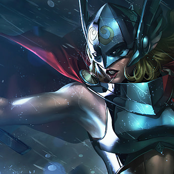 Female Mighty Thor, Woman Thor, Marvel Future Fight, Powerful visuals HD phone wallpaper