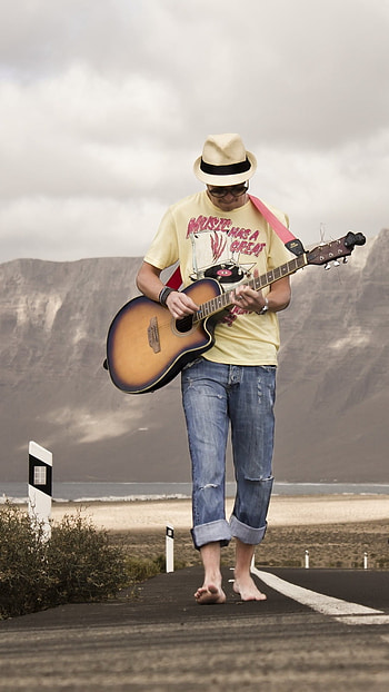 Single Boy Attitude, Guitar HD phone wallpaper
