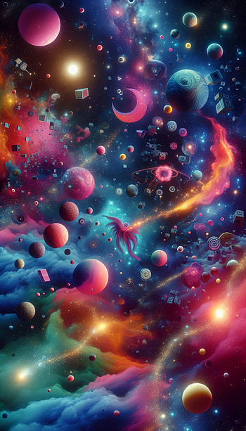 Cosmic Odyssey - Vibrant Space Exploration, space, galaxy, planet, nebula HD phone wallpaper