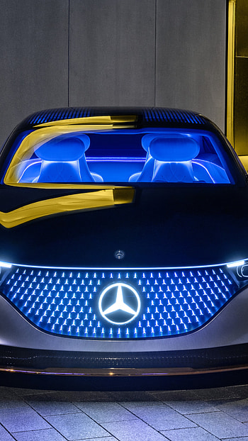 Mercedes-Benz Vision EQS, Stunning electric car, High-definition HD phone wallpaper