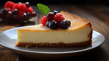 Delectable Cheesecake - AI Art Inspired Dessert Background, AI Art, food, cheesecake HD wallpaper