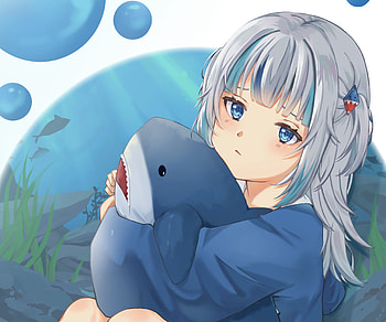 Gawr Gura, hololive, Gawr Gura, Anime, Virtual Youtuber HD wallpaper