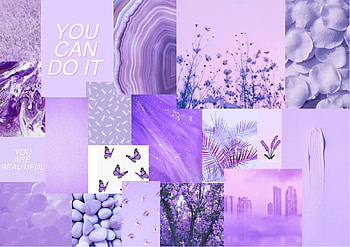Pastel Purple Aesthetic For Chromebook, Light Purple Collage HD wallpaper