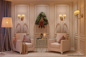 Living Room Decorated for Christmas, Christmas, Decorated, For, Room, Living HD wallpaper