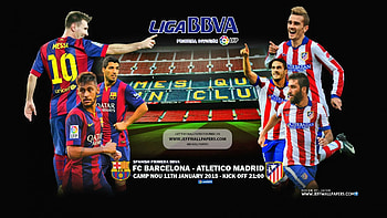 FC BARCELONA - ATLETICO MADRID, luis suarez, lionel messi , laliga, neymar , lionel messi, messi, liga bbva, FC BARCELONA , ATLETICO MADRID , neymar, nike, arda turan HD wallpaper