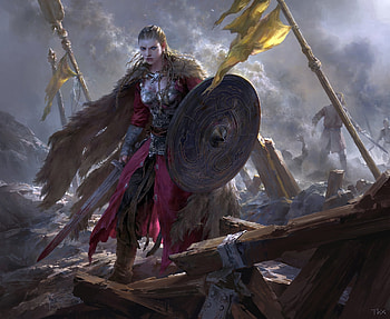 Warrior, fantasy, women, girl, CG HD wallpaper