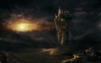 Fantasy, Lock, Flight, Darkness HD wallpaper
