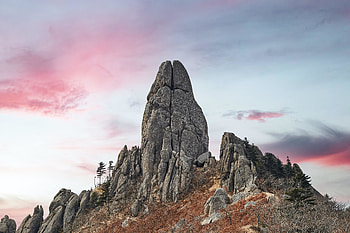 Big rocks, peak, nature HD wallpaper
