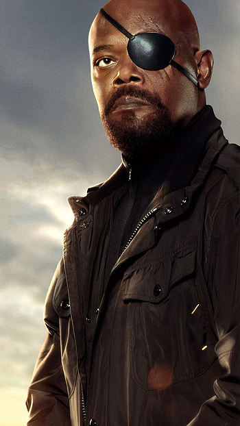 Samuel L. Jackson, Nick Fury, Spider-Man Far From Home HD phone wallpaper