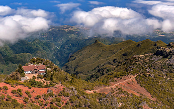 Madeira, mountains, North Atlantic Ocean, coast, mountain view, Madeira Island, Autonomous Region of Madeira, Portugal HD wallpaper