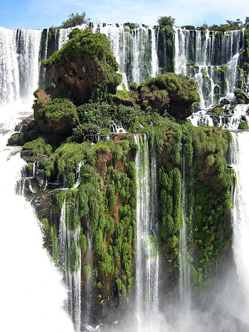Island, Iguazu Falls HD phone wallpaper