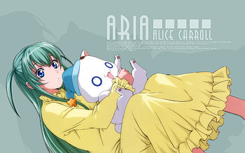 Alice and president, anime, alice, aria HD wallpaper