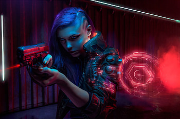 Cyberpuk Women Digital Art, cyberpunk, artist, artwork, digital-art HD wallpaper