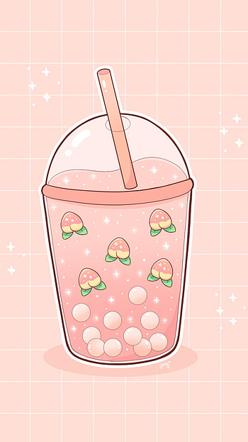 Cute boba tea, kawaii HD phone wallpaper