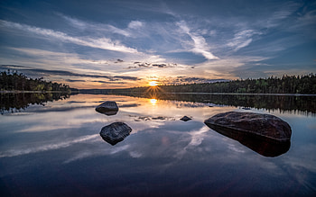 Dusk Light Morning, morning, nature HD wallpaper