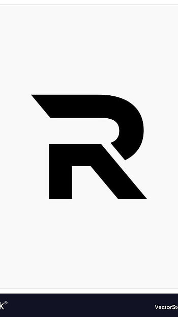 R Letter, Black HD phone wallpaper