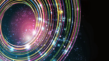 Abstract, Background, Circles, Shine, Light, Brilliance, Form HD wallpaper