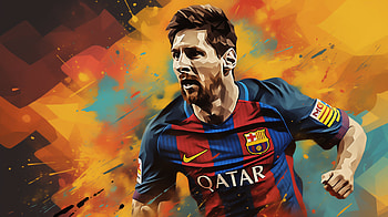 Lio Messi in Barcelona Art, FC Barcelona, Lionel Messi, Sports HD wallpaper