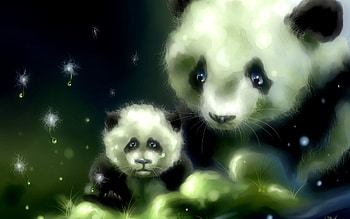 Of Cartoon Panda HD wallpaper