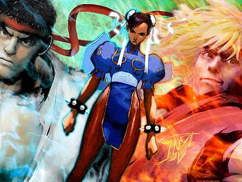 Ryu, Chun-Li, Ken, street fighter, ryu, chun-li, ken HD wallpaper