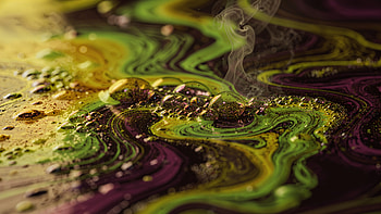 Emerald Drift — Abstract Texture, Paint HD wallpaper