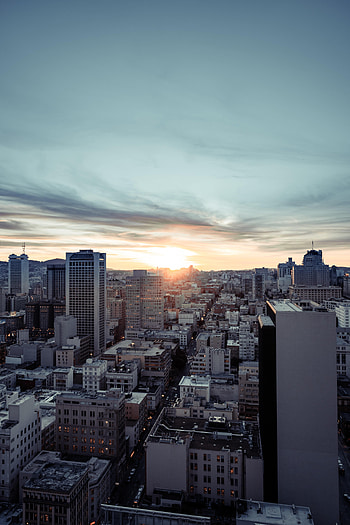 Cities, Dawn, City, Megapolis, Megalopolis HD phone wallpaper