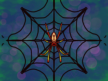 Psychedelic spider, spiderverse, web, ant, spiderman HD wallpaper
