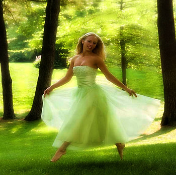 LOVELY IN GREEN, transparent, nature, tress, grass, dress, forest, woman HD wallpaper