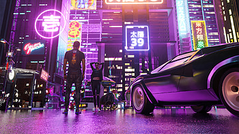 Cyberpunk Date , cyberpunk, retrowave, artist, artwork, digital-art, behance HD wallpaper