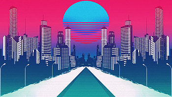 Retro Cityscape , cityscape, retro, artist, artwork, digital-art HD wallpaper