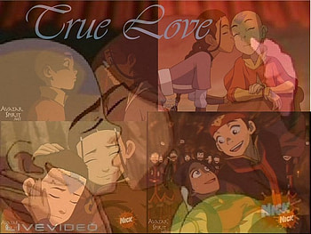 True Love, aang, cute, katara, love HD wallpaper