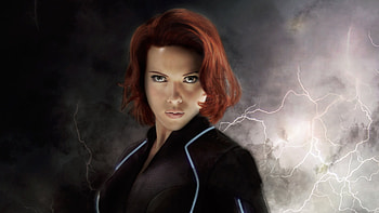 Black Widow Art, scarlett-johansson, black-widow, superheroes, deviantart HD wallpaper