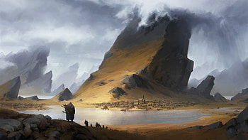 Returning Home, fantasy, landscape, fantasy landscape HD wallpaper