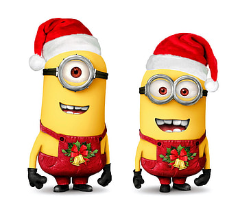 Christmas Minions HD wallpaper