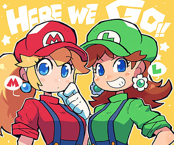 Princess Daisy & Peach, Princess Peach, Princess Daisy, video game, Super Mario Bros. HD wallpaper