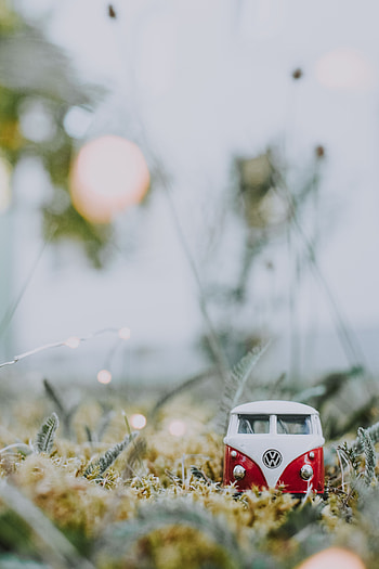 Grass, Miscellanea, Miscellaneous, Car, Close-Up, Toy, Machine, Bus HD phone wallpaper