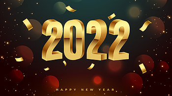 Happy New Year 2022 Green Red Glare Circles Background 2022 HD wallpaper