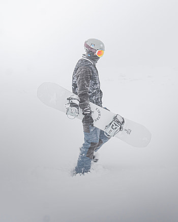 Sports, Snow, Human, Person, Snowstorm, Snowboard, Snowboarder HD phone wallpaper