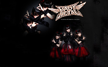 babymetal-red_and_black. babymetal__i_d_z_version_1_by_kirito_zoldyck-d5urzch HD wallpaper