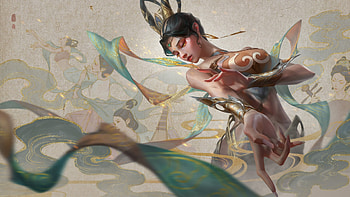 Fantasy girl, superb, frumusete, fantasy, art, chace, gorgeous, luminos, girl HD wallpaper