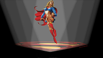 Supergirl In The Spotlight, cartoon, dc comics, fan art, sexy girls, fanpop, kara danvers, anime, 1920x1080 only, background, girls, spotlight, , supergirl, deviantart HD wallpaper