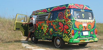 Hippie transport, Painting, Hippie, Van, Design HD wallpaper