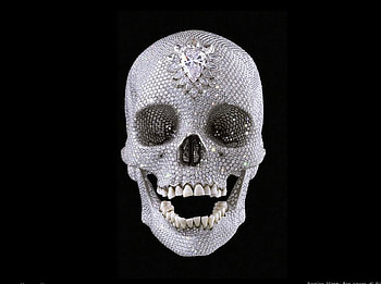 for the love of god, art, skull, diamonds, , damien hirst HD wallpaper