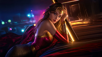 Wonder Woman Royalty, wonder-woman, superheroes, artwork, digital-art, ai HD wallpaper