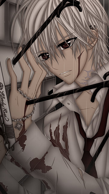 Zero Kiryu — Dark Rain & Gun, Vampire Knight, dark, gun, rain, Anime, dark anime, Rain Anime HD phone wallpaper