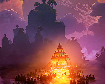 Journey, landscape, fantasy, art, peopl HD wallpaper